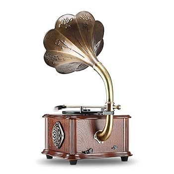 Amazon.com: LuguLake Record Player Retro Turntable All in